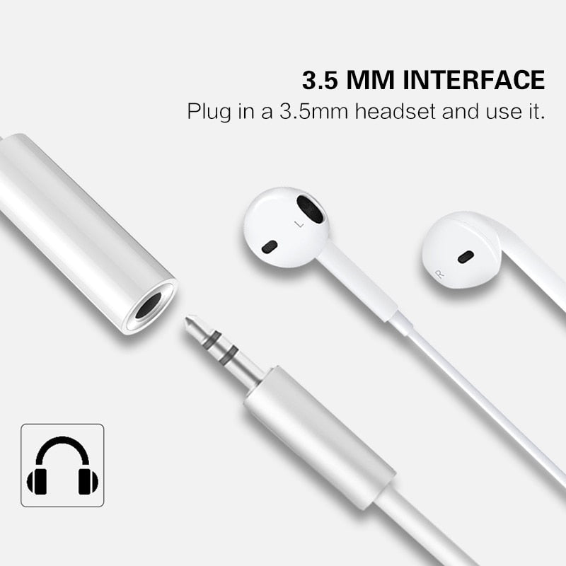For Lighting Headphone Adapter for IPhone 11 12 Pro Max 12Mini SE 2020 XS XR X 8 7 + IOS To 3.5 Mm Jack AUX Audio Cable