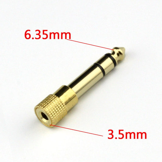 6.5MM Male to 3.5MM Female Jack Plug Audio Headset Microphone Guitar Recording Adapter 6.5 3.5 Converter Aux Cable Gold Plated