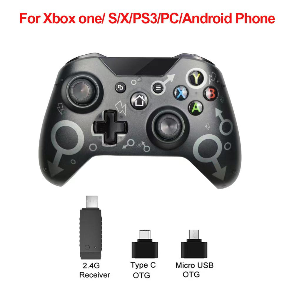 Xbox One Wireless Controller 2.4GHz For PC/PS3/Smart Phone Android/Steam Controller with Dual Vibration and Built-in 600mAh
