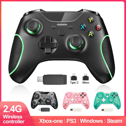 Xbox One Wireless Controller 2.4GHz For PC/PS3/Smart Phone Android/Steam Controller with Dual Vibration and Built-in 600mAh