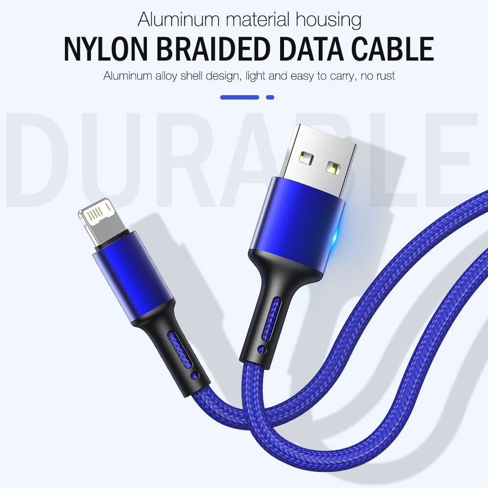 Fast Charge USB Cable For iPhone 14 13 12 11 Pro X Max 5 6s 7 8 Plus SE iPad Origin Line 3m Mobile Phone Cord Data Charger Wire