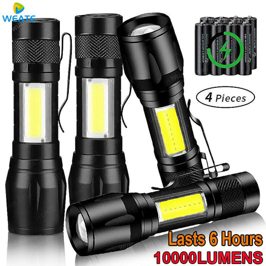 Portable Rechargeable Zoom LED Flashlight XP-G Q5 Flash Light Torch Lantern 3 Lighting Modes Camping Light Mini Led Flashlight