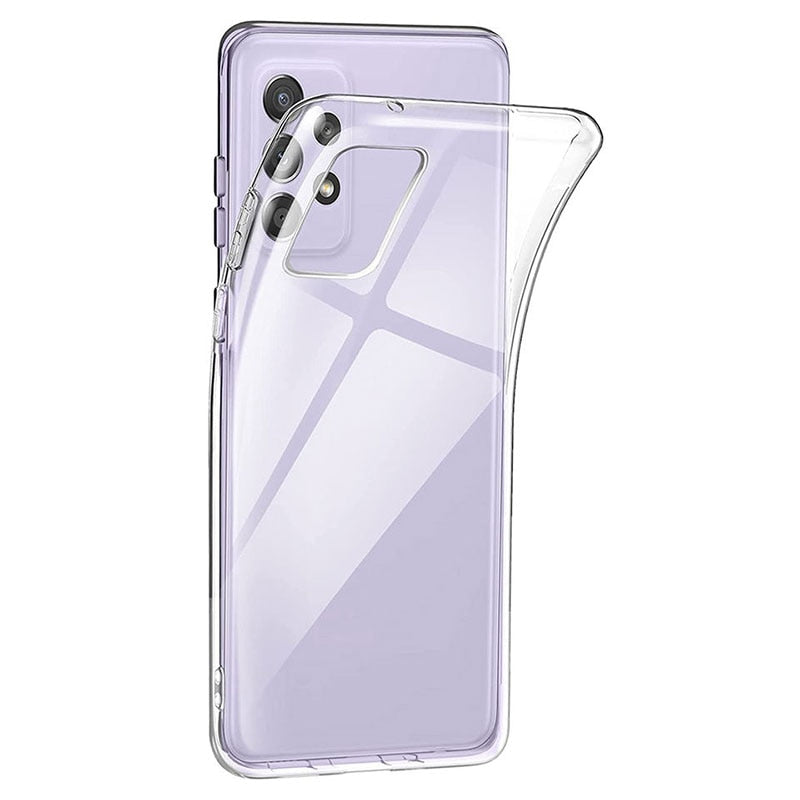 Ultra Thin Silicone Phone Case For Samsung Galaxy S21 S20Fe S22 Ultra  A53 A52 A72 A73 A51 A71 A13 A23 A33 A02S Clear Back Case